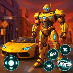 Icône de Robot City War: Car Transform